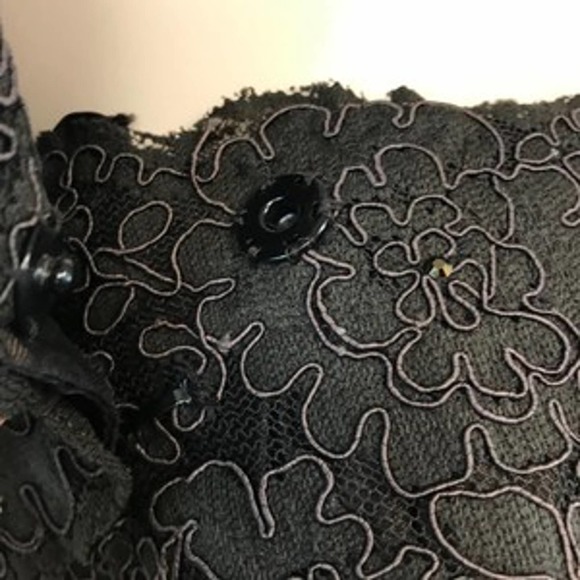 Helen Morley Dark Brown Strapless Lace Gown w/ Bolero 12 - Picture 9 of 11